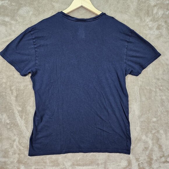 Polo Ralph Lauren T-Shirt Men's Size L Red Pony Logo Short Sleeve Blue - Picture 2 of 10